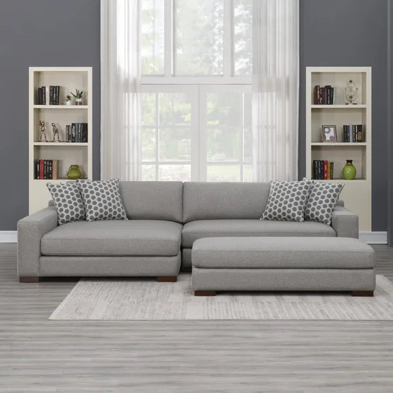 Hendley Fabric Sectional with Ottoman