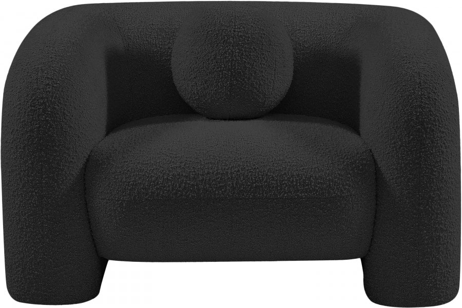 Meridian Emory Boucle Fabric Chair