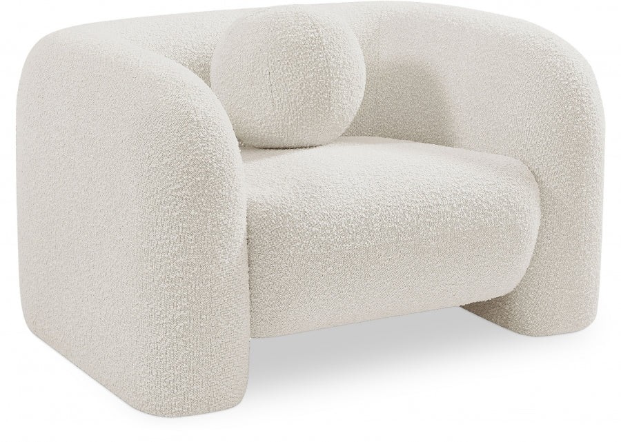 Meridian Emory Boucle Fabric Chair