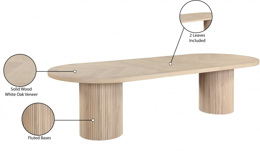 Meridian Belinda Oak Dining Table