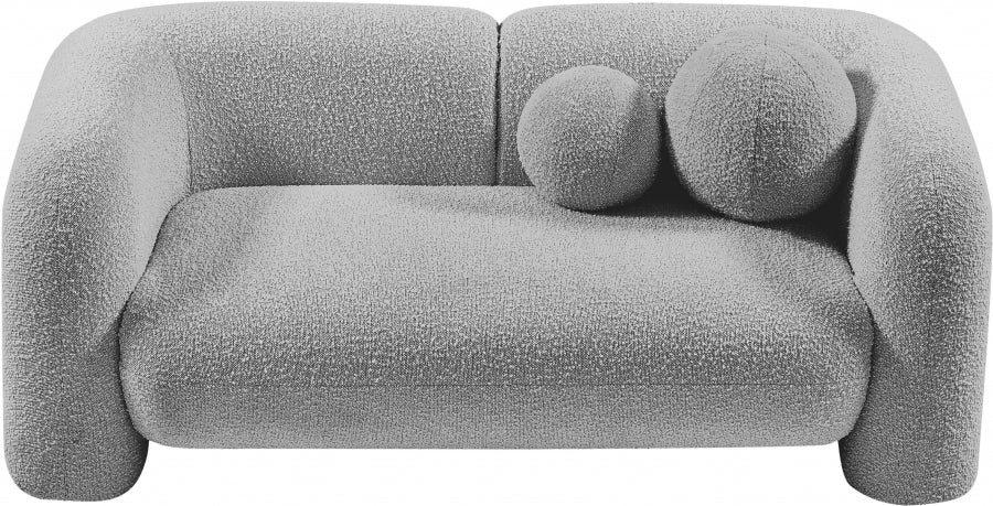 Meridian Emory Boucle Fabric Loveseat