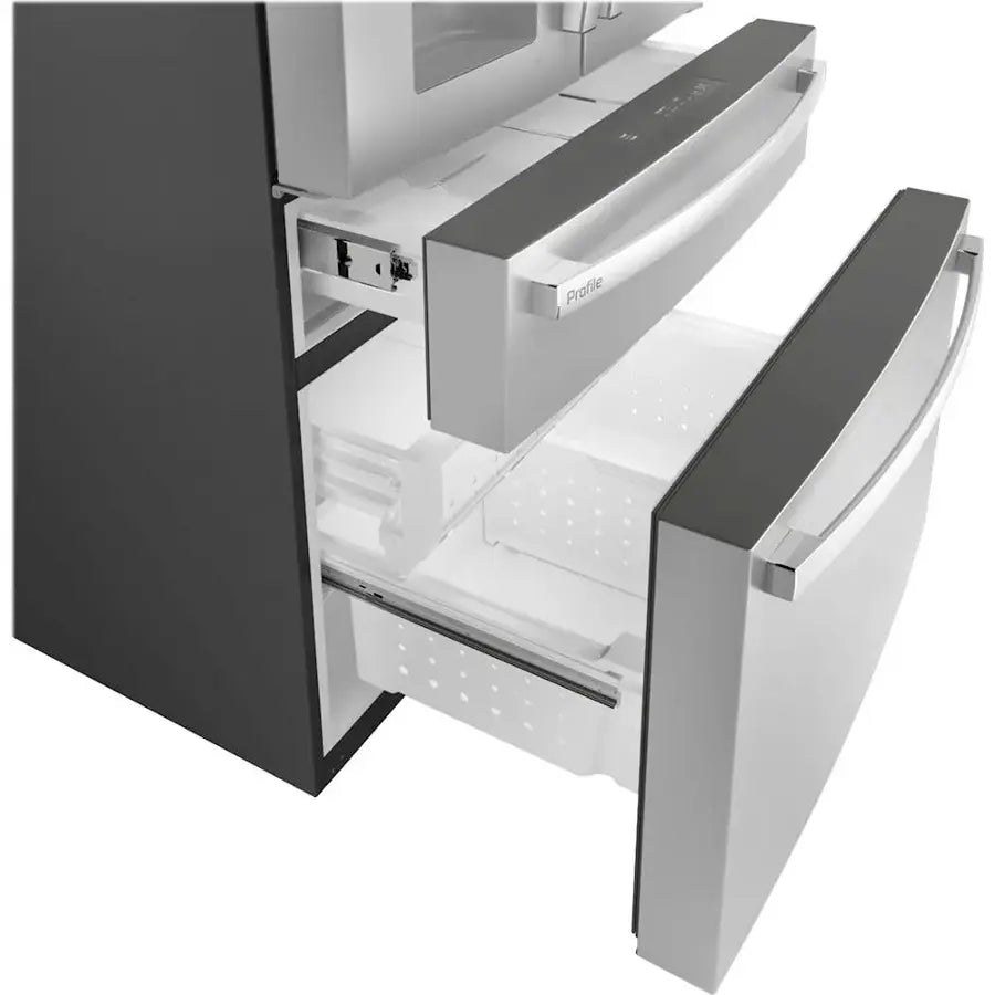 GE Profile -PVD28BYNFS- 27.9 Cu. Ft. 4-Door French Door Smart Refrigerator with Hands-Free AutoFill - Stainless Steel