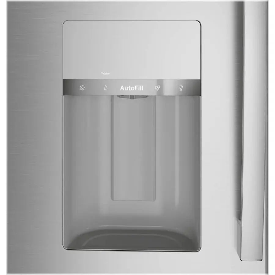 GE Profile -PVD28BYNFS- 27.9 Cu. Ft. 4-Door French Door Smart Refrigerator with Hands-Free AutoFill - Stainless Steel