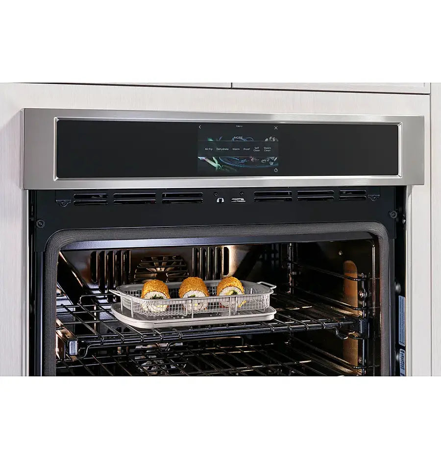 Monogram -ZTSX1DPSNSS- Statement 30" Built-In Single Electric Convection Wall Oven with No-Preheat Air Fry and Voice Control - Stainless Steel