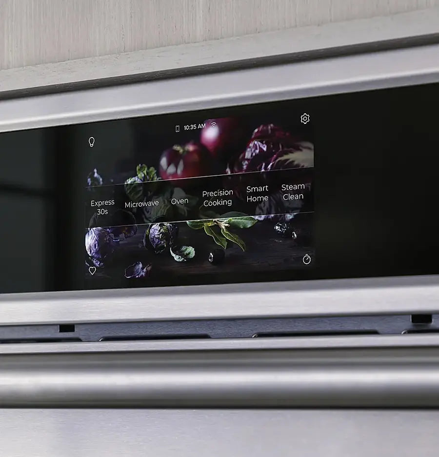 Monogram -ZTSX1DPSNSS- Statement 30" Built-In Single Electric Convection Wall Oven with No-Preheat Air Fry and Voice Control - Stainless Steel