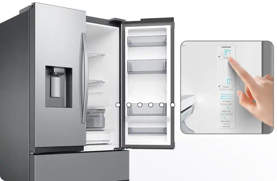 Samsung- RF27CG5900SR- 25 cu. ft. 3-Door French Door Counter Depth Smart Refrigerator