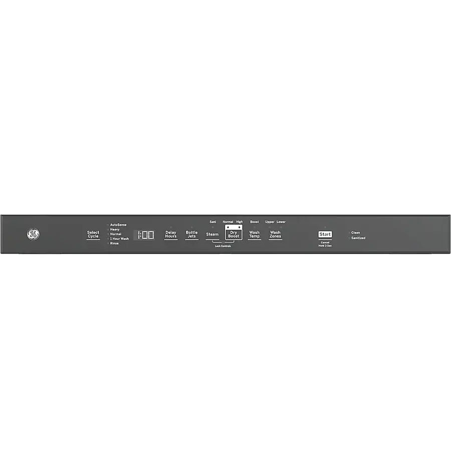 GE - GDT645SGNBB - 24" Top Control Built-In Stainless Steel Tub Dishwasher with 3rd Rack, Sanitze Cycle and 45 dBA - Black