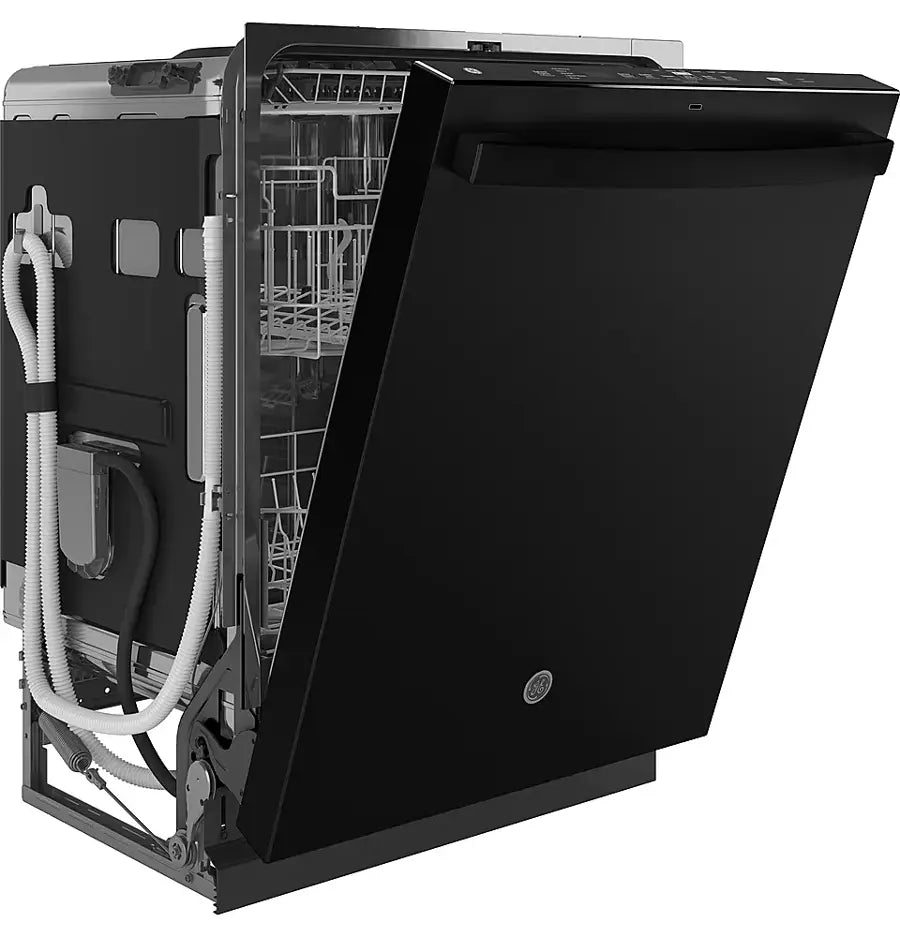 GE - GDT645SGNBB - 24" Top Control Built-In Stainless Steel Tub Dishwasher with 3rd Rack, Sanitze Cycle and 45 dBA - Black