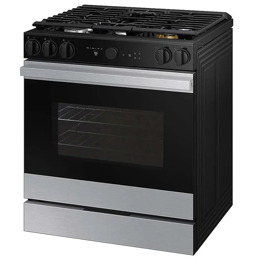 Samsung - NSG6DG8700SRAA- 6.0 Cu. Ft. Slide-In Gas Range with Smart Oven Camera - Stainless Steel