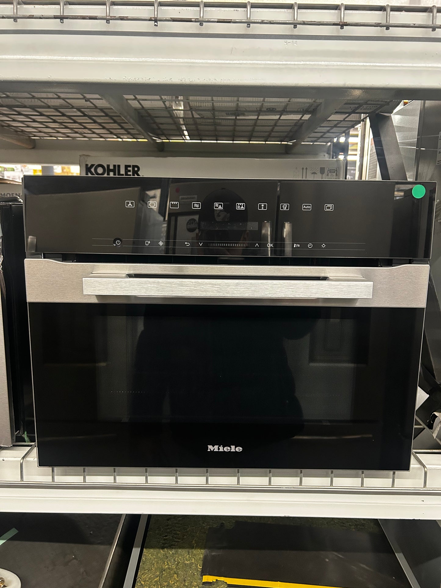 Miele PureLine - H7240BMCTS - 24 Inch Smart Electric Single Wall Speed Oven with 1.84 cu. ft. Oven Capacity, Convection Oven, DirectSensor S, WifiConn@ct, and Automatic Programs