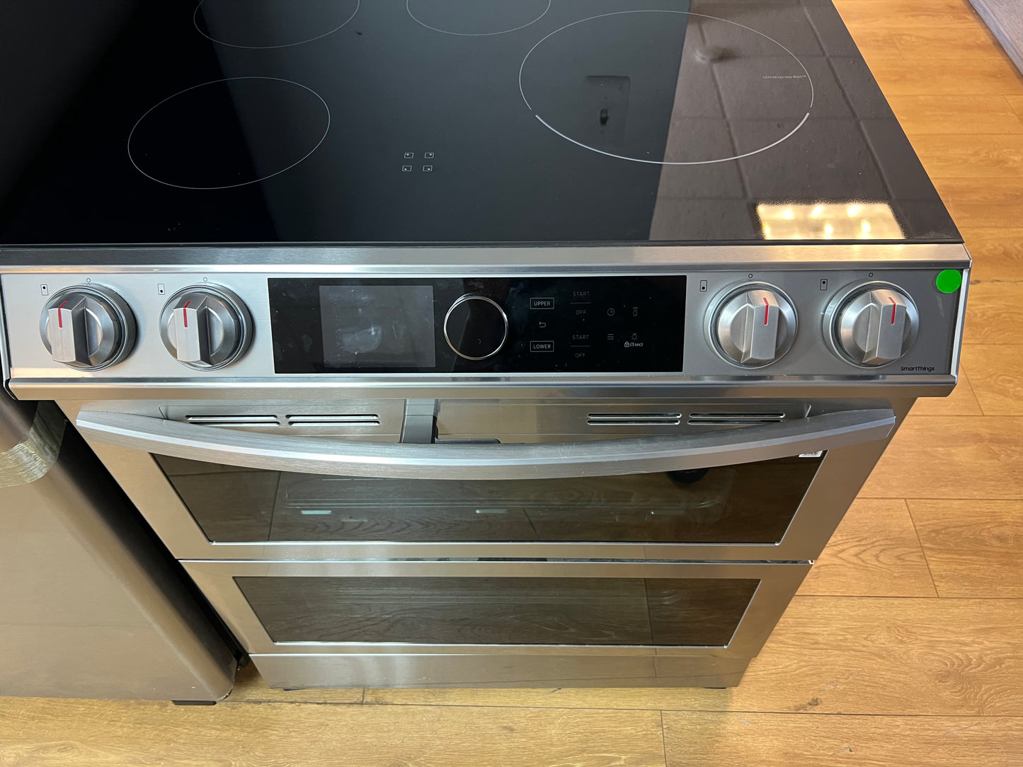 Samsung - NE63T8951SS - 6.3 cu. ft. Slide-In Induction Range with WiFi, Flex Duo, Smart Dial & Air Fry - Fingerprint Resistant Stainless Steel