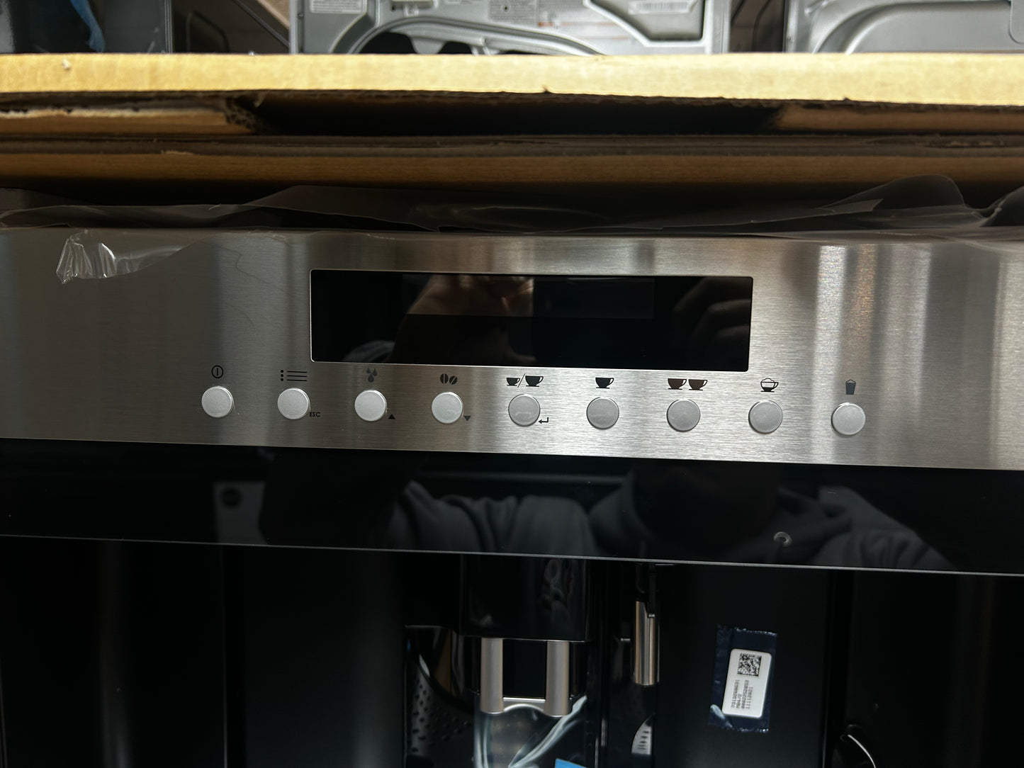 Wolf - EC24S - 24 Inch Built-in Coffee System with Adjustable Grinder, Auto On/Off, Descaling, Hot Water Dispenser, Removable Milk Carafe, Mounted Glide System and Non-Plumbed: Stainless Steel