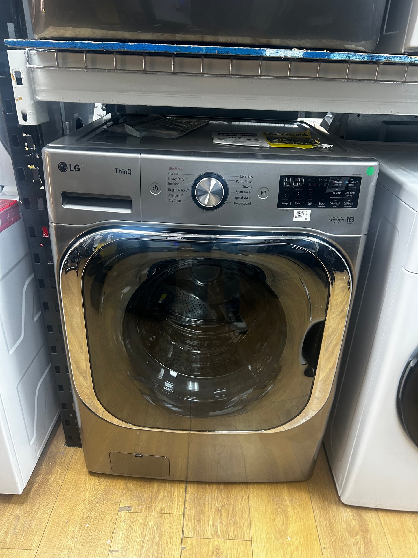 LG - WM8980HVA - 5.2 cu. ft. Mega Capacity Smart Wi-Fi Enabled Front Load Washer with TurboWash® and Built-In Intelligence