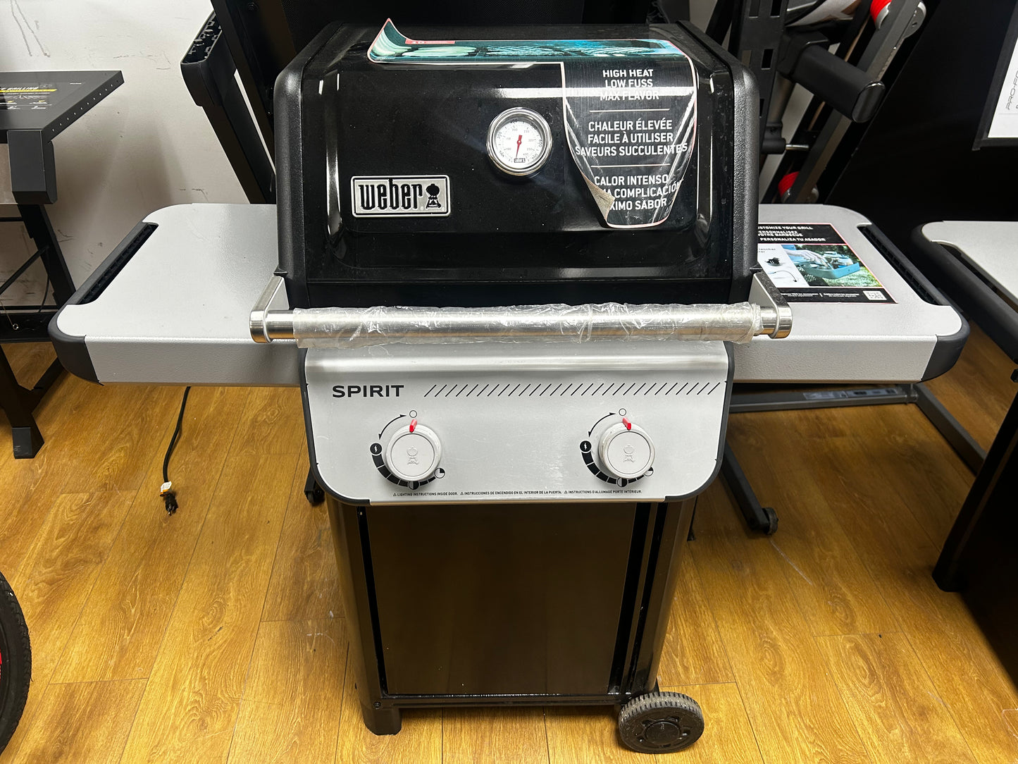 Weber Spirit - 1501000 - 48 Inch E-210 Freestanding Gas Grill with Double Side Tables, Cast Iron Grates, Stainless Steel Flavorizer® Bars, and Snap Jet Ignition