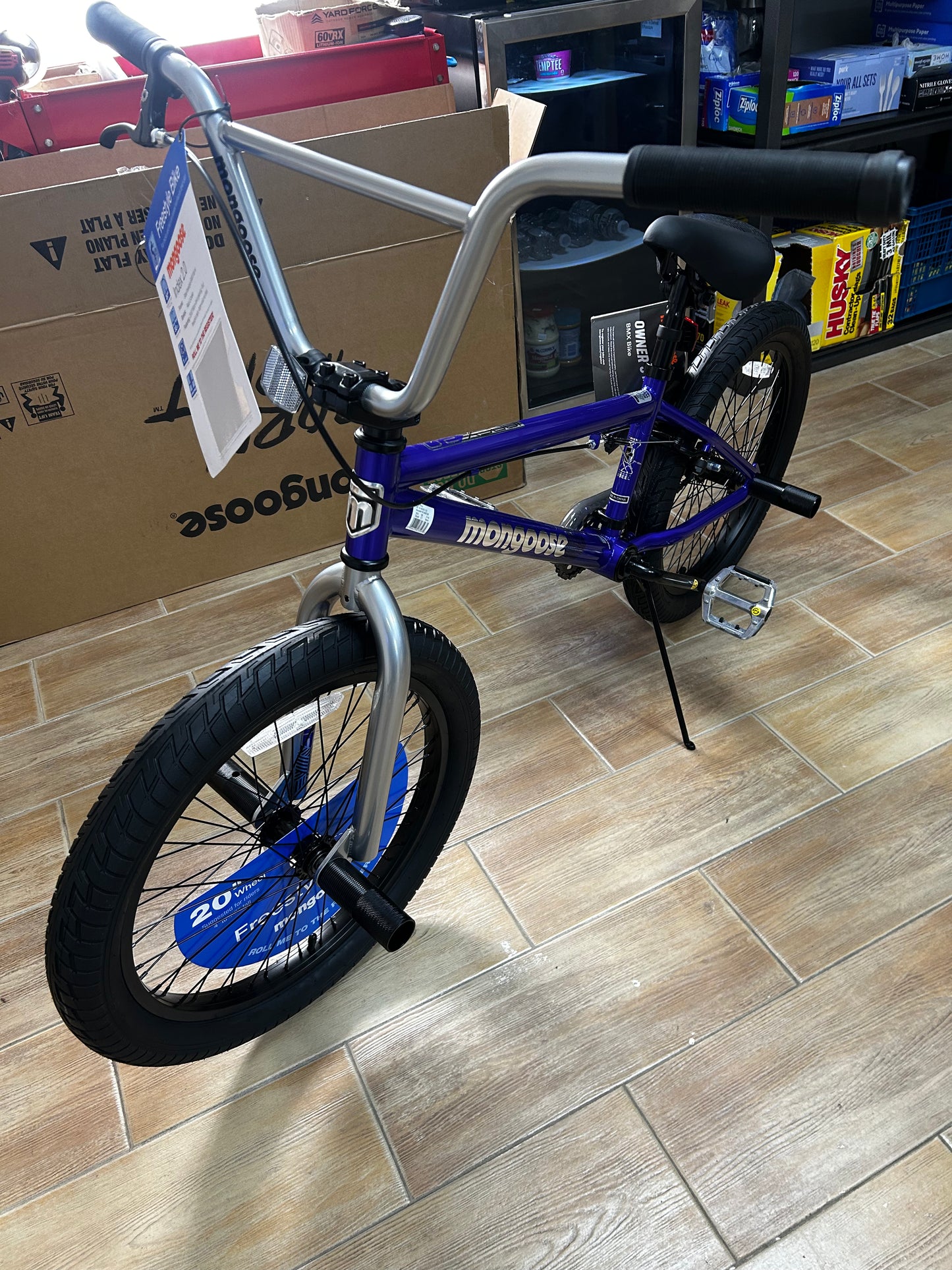 MONGOOSE INDEX 2.0 20" KIDS BMX FREESTYLE BIKE, BLUE