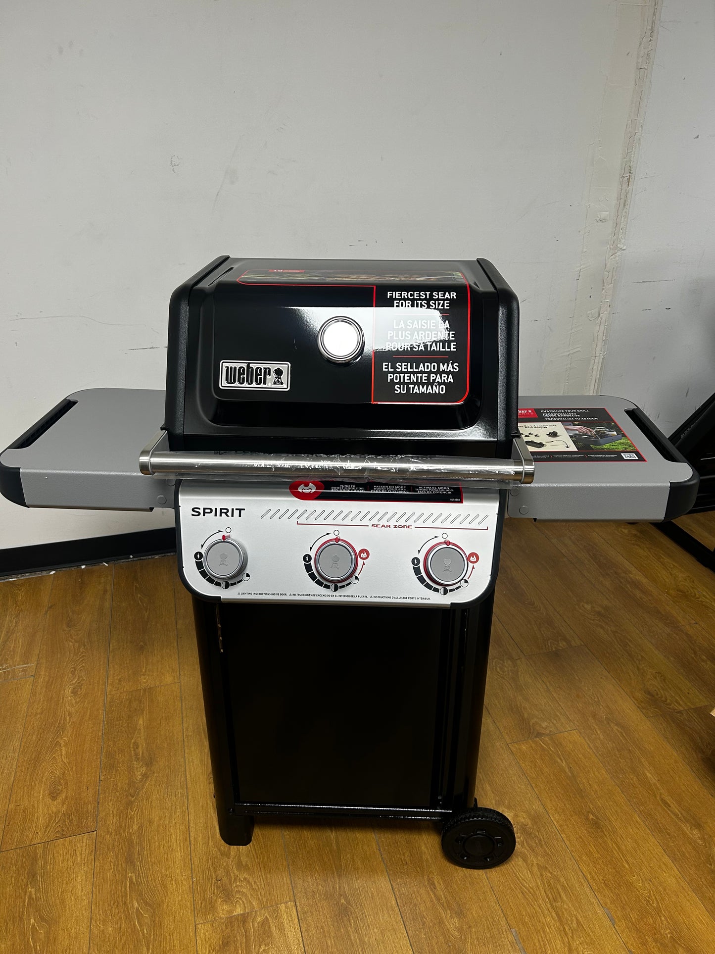 Weber Spirit - 1500844 - 48 Inch E-325 Natural Gas Grill with 360 sq. in. Total Cooking Area, 2 Side Tables, Cast-Iron Grates, Flavorizer® Bars, Snap Jet Ignition, and Grease Management System