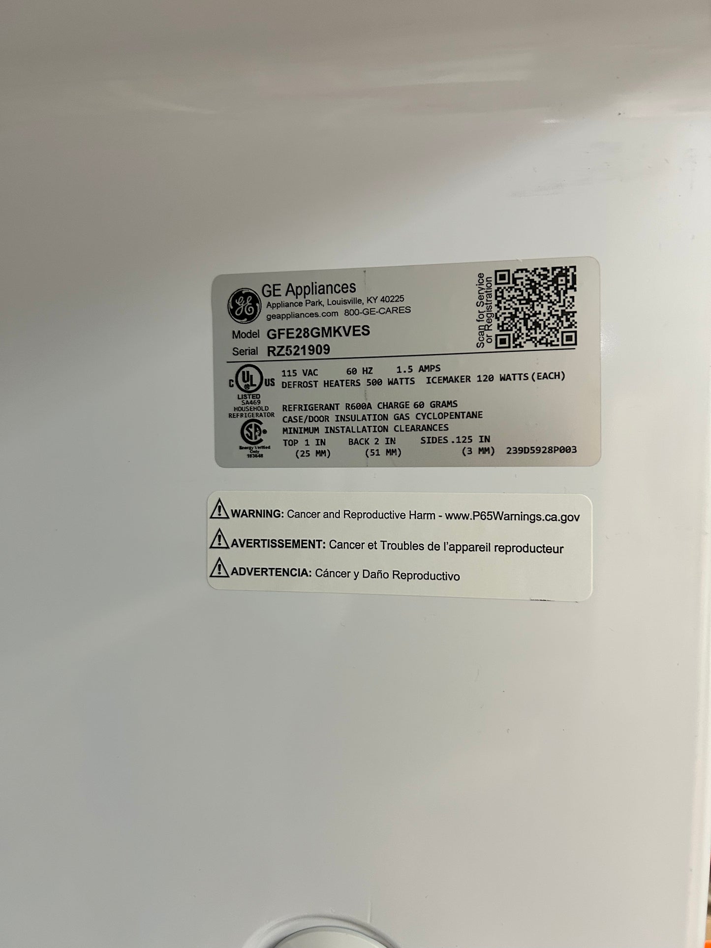 GE - 27.7 Cu. Ft. French Door Refrigerator with Advanced Water Filtration