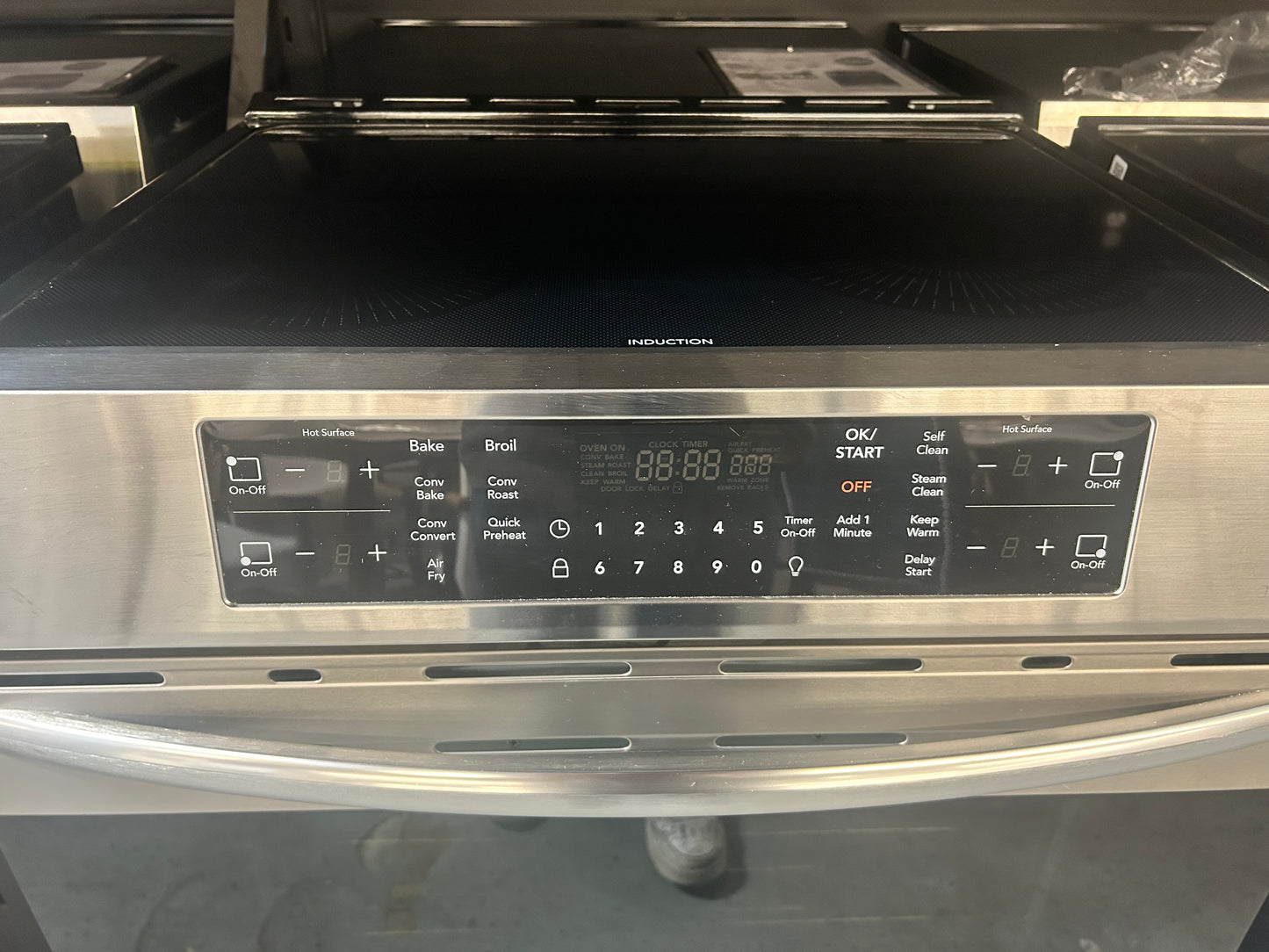 Frigidaire -FGIH3047VF- Gallery 5.4 Cu. Ft. Freestanding Electric Induction Range Air Fry with Self and Steam Clean - Smudge-Proof® Stainless Steel