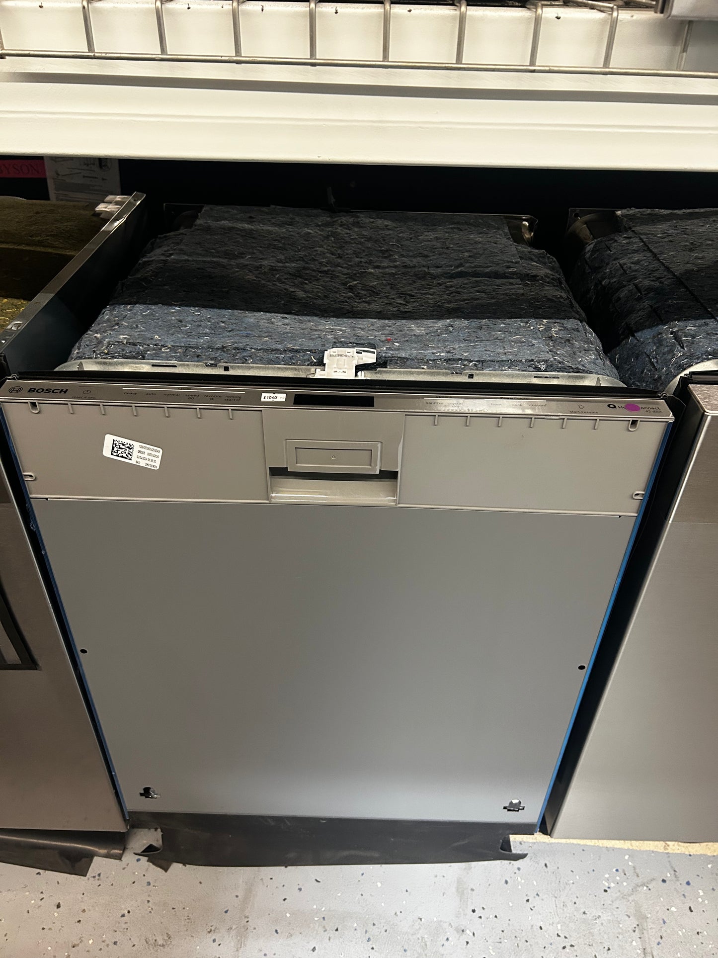 Bosch 800 Series SHV78CM3N 24 Inch Fully Integrated Built-In Panel Ready Smart Dishwasher with 16 Place Setting Capacity, 8 Wash Cycles