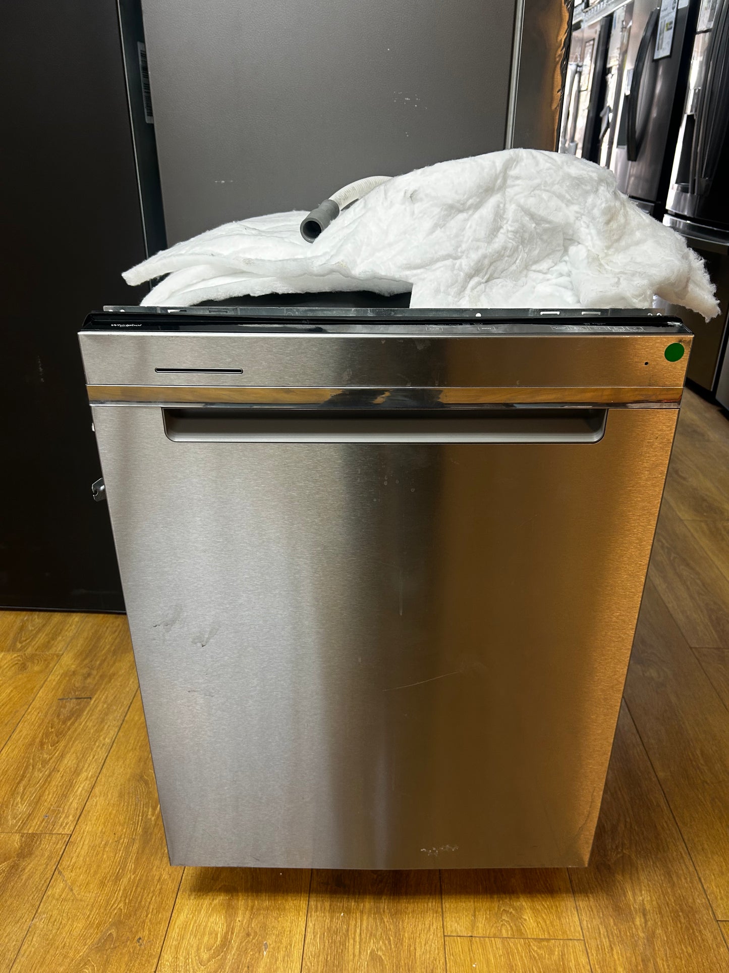 Whirlpool - WDTA50SAKZ 24 Inch Fully Integrated Dishwasher with 13 Place Settings, 47 dBA, 5 Wash Cycles, 3rd Utensil Rack, Sensor Cycle, Quick Wash, NSF Certified Sani Rinse and Eco Series: Fingerprint Resistant Stainless Steel