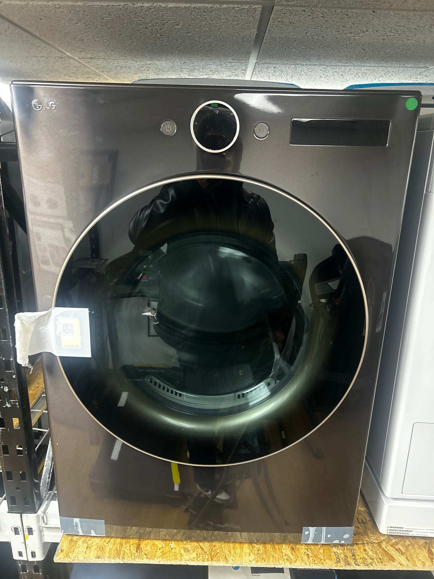 LG - DLEX6700B - 27 Inch Smart Electric Dryer with 7.4 Cu. Ft. Capacity, 23 Dryer Cycles, Wrinkle Care, TurboSteam™, Dial-A Cycle™ Knob, FlowSense™ Indicator, AI Fabric Sensor, and Energy Star Certified