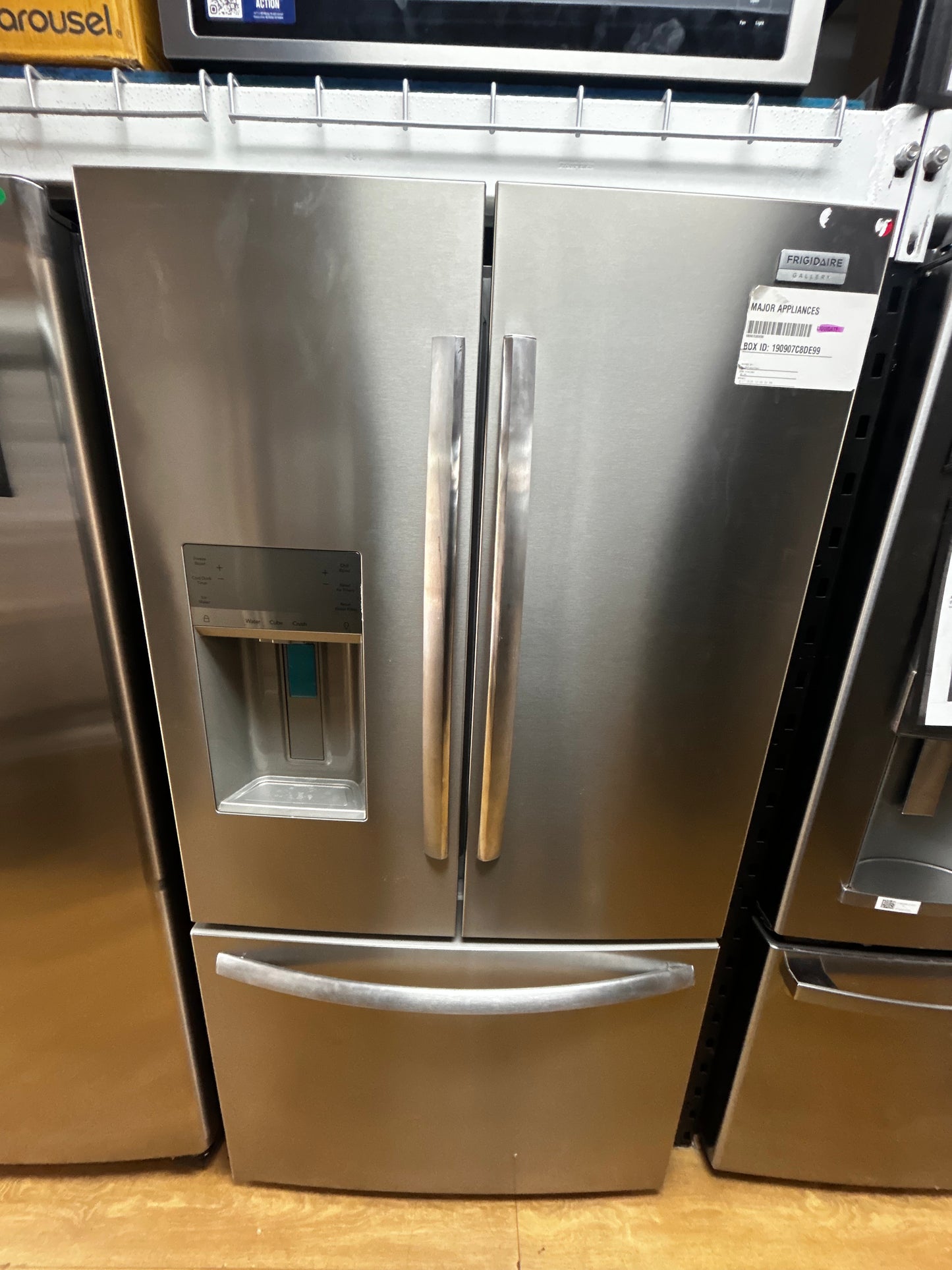 Frigidaire - GRFS2853AF - 36 Inch French Door Refrigerator with 27.8 Cu.Ft. Capacity, EvenTemp™ Cooling System, Adjustable Temp Drawer, Gallon Door bins, Crispers, Door Alarm, Dual Ice Maker, PurePour™
