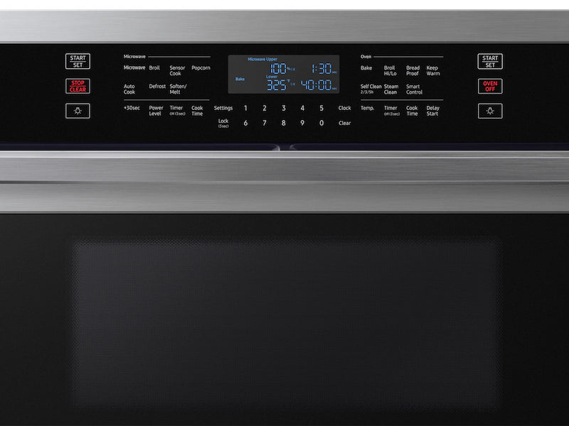 Samsung - NQ70T5511DS - 30" Microwave Combination Wall Oven with WiFi - Stainless steel