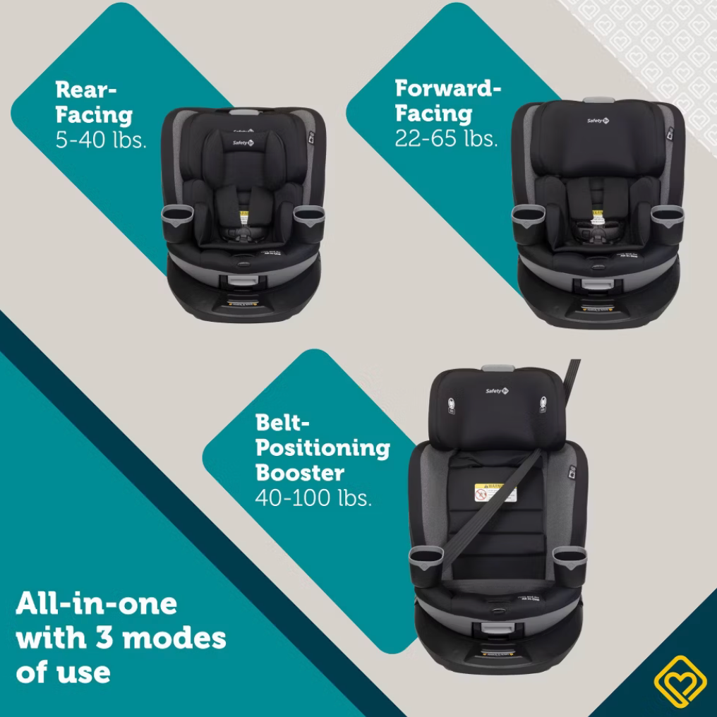 Safety 1st Turn and Go 360 Rotating All-in-One Convertible Car Seat