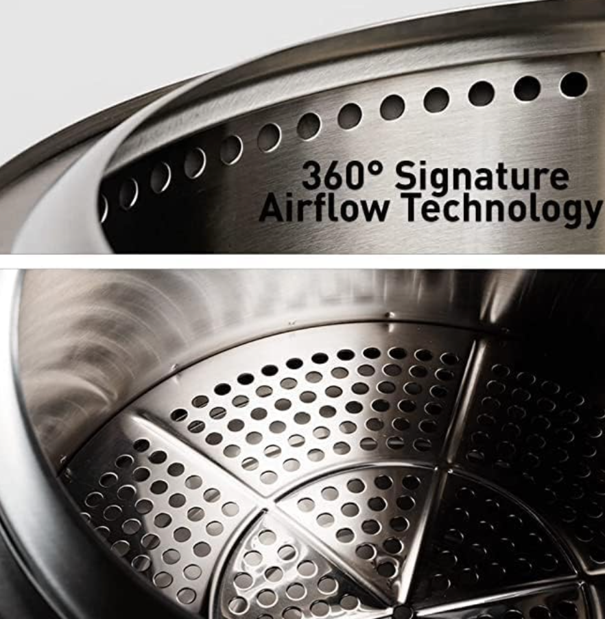 Solo Stove Bonfire 2.0 - 19.5 Inch Smokeless Fire Pit with Removable Ash Pan - Portable Outdoor Fire Pit - Stainless Steel - Wood Burning Lightweight Fireplace