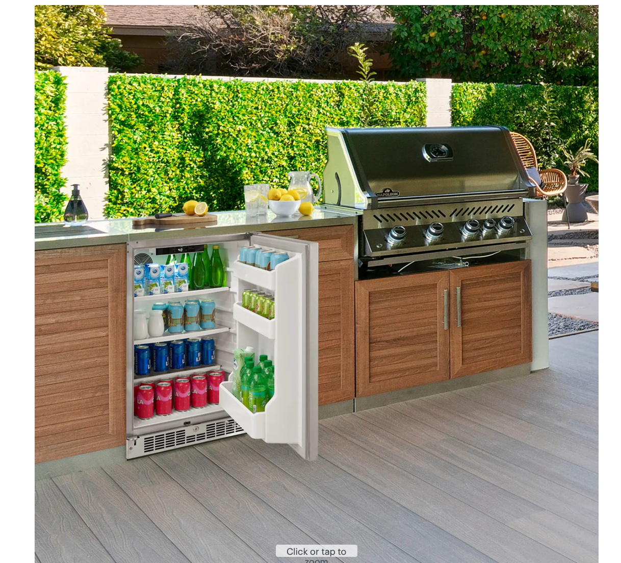 Insignia 5.4 Cu. Ft. Indoor/Outdoor Mini Fridge - Stainless Steel NS-OCF55SS2
