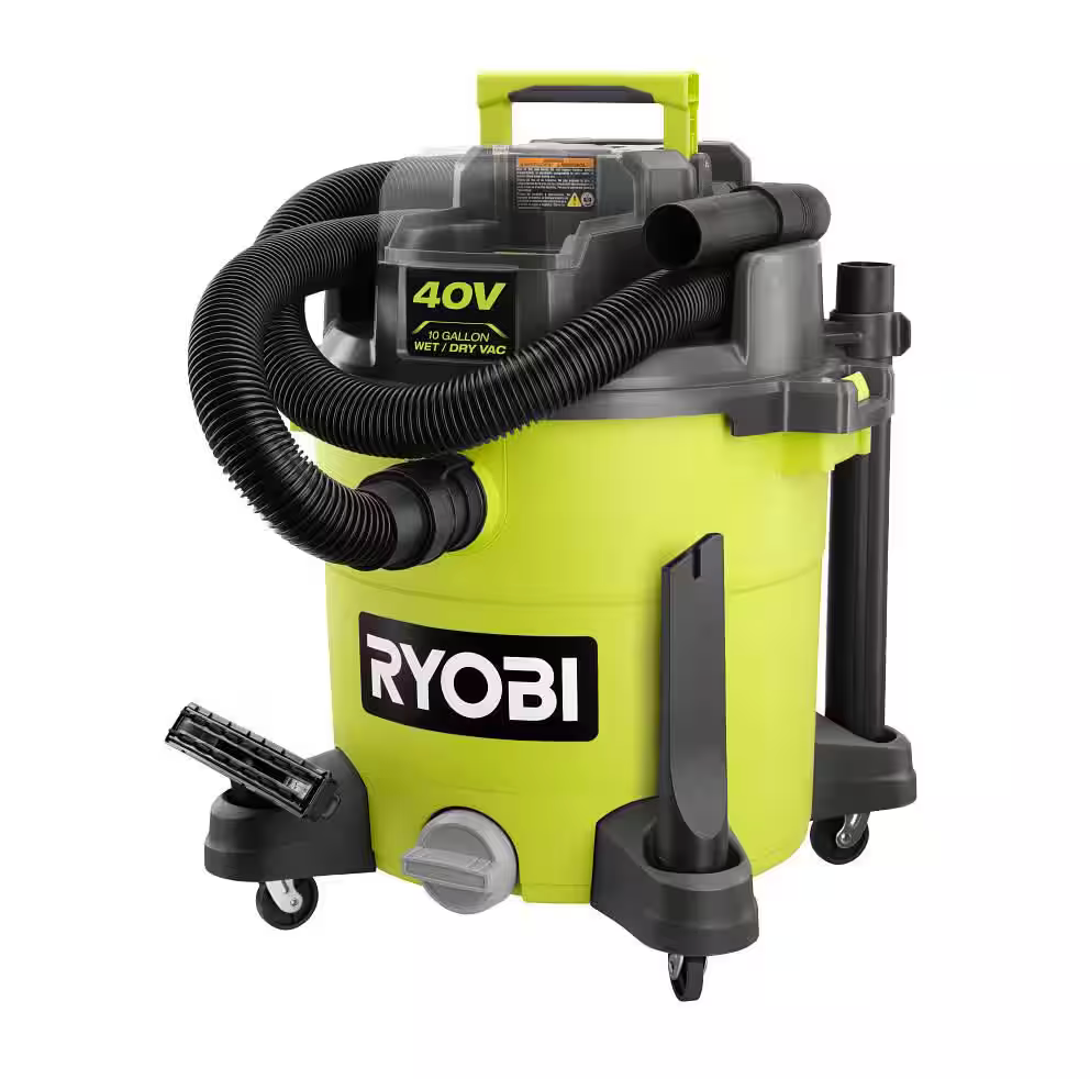 Ryobi 40V 10 Gal. Cordless Wet/Dry Vacuum (Tool Only)
