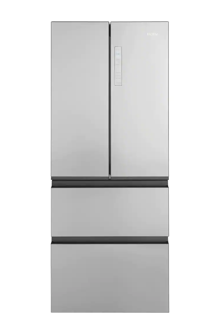 Haier 14.5 cu. ft. French Door Refrigerator in Fingerprint Resistant Stainless Steel, Counter Depth Model# QJS15HYRFS