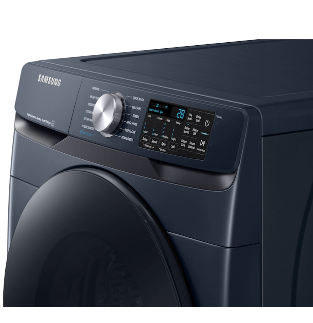 Samsung 4.5 cu. ft. Large Capacity Smart Front Load Washer in Brushed Navy Model# WF45B6300AD