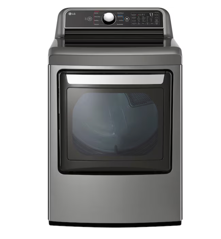 LG EasyLoad 7.3-cu ft Vented Electric Dryer (Graphite Steel) Model# DLE7400VE