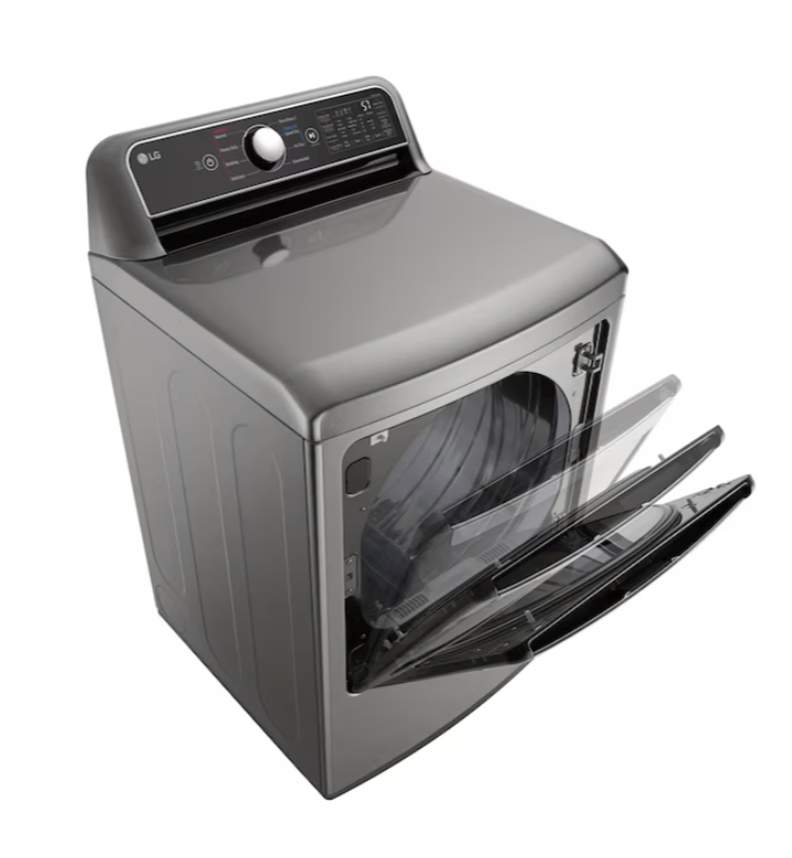 LG EasyLoad 7.3-cu ft Vented Electric Dryer (Graphite Steel) Model# DLE7400VE