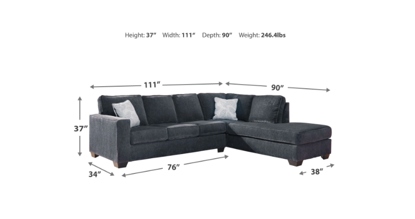 Signature Design by Ashley 2-Piece Sectional with Chaise