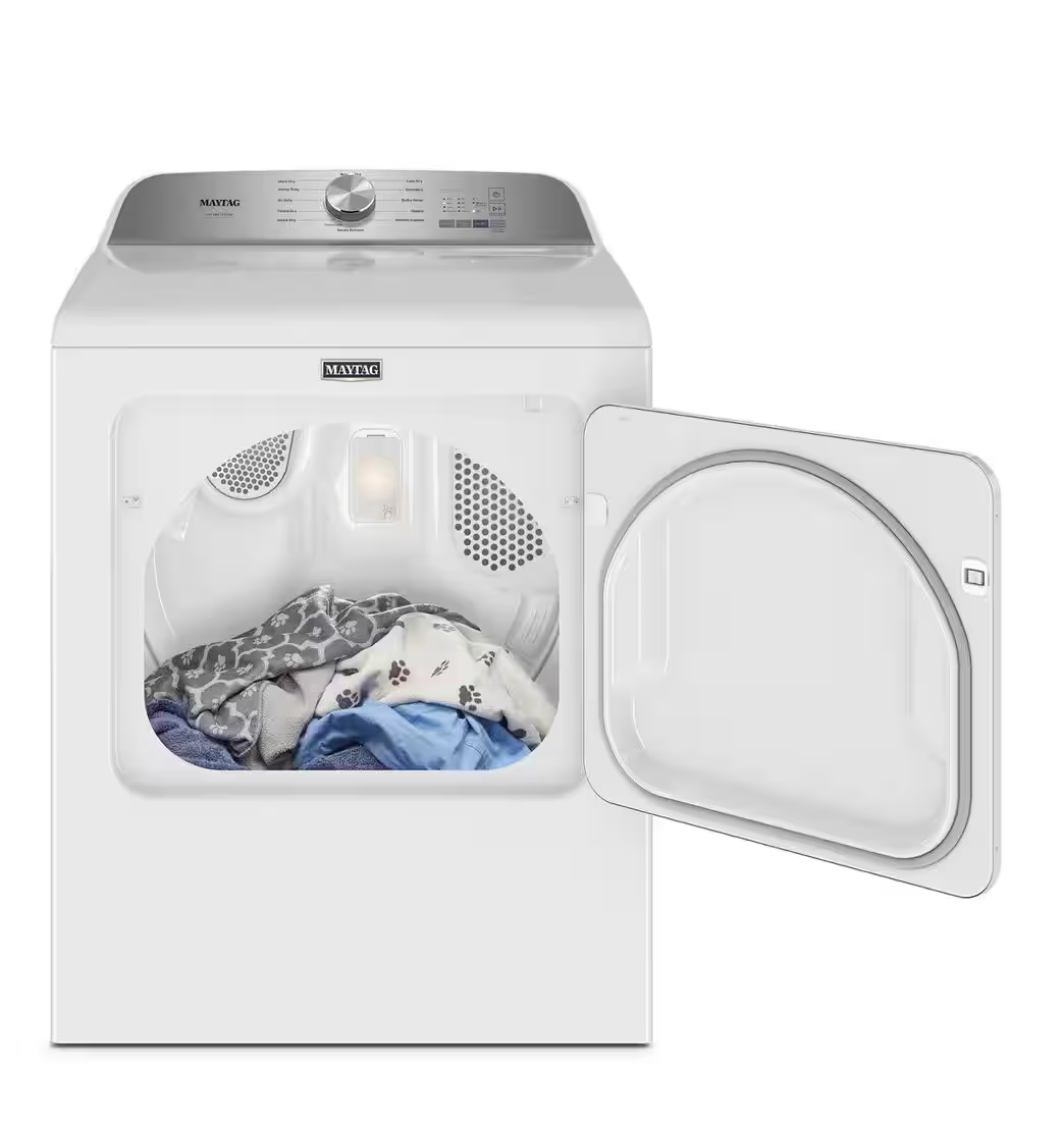 Maytag 7.0 cu. ft. Vented Pet Pro Electric Dryer in White Model# MED6500MW