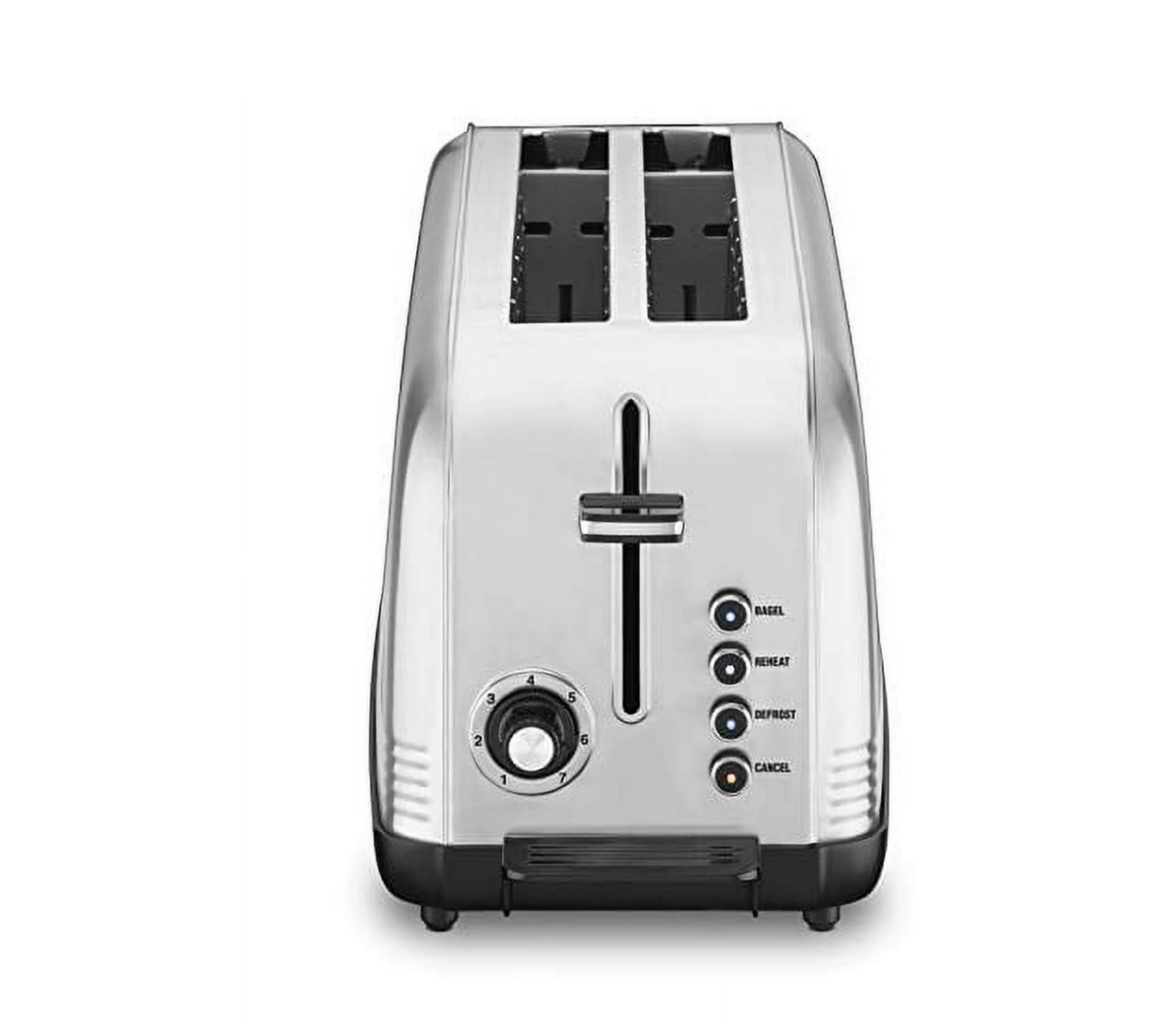 Cuisinart Long Slot 2-Slice Toaster, Stainless Steel with Self-Adjusting Toasting Grids