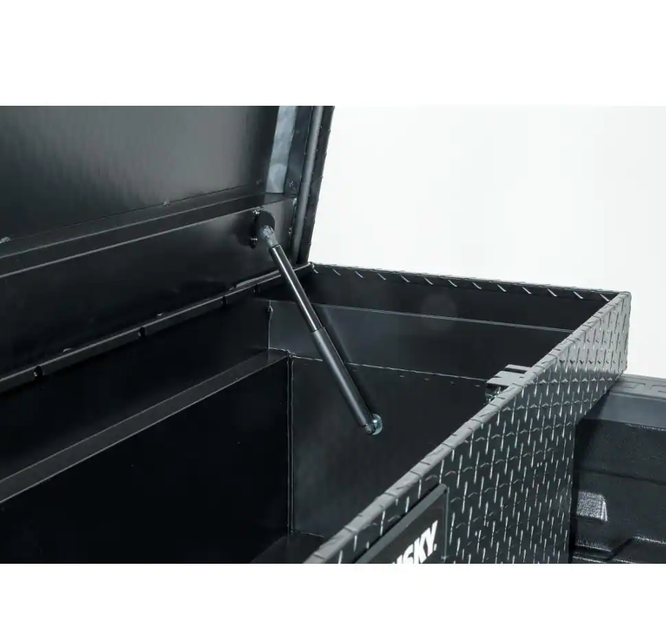 Husky 71.36 in. Matte Black Aluminum Full Size Crossbed Truck Tool Box