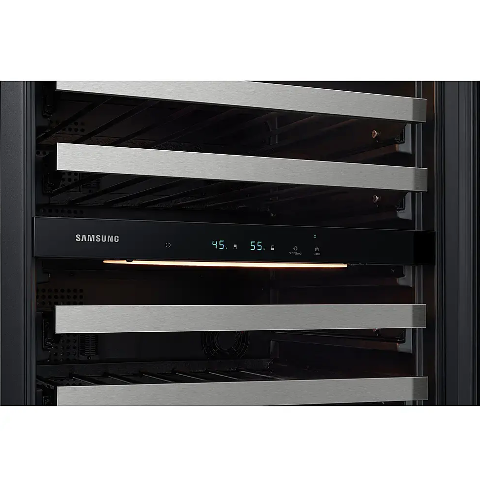 Samsung - 51-Bottle Capacity Wine Cooler - Stainless Steel Model:RW51TS338SR