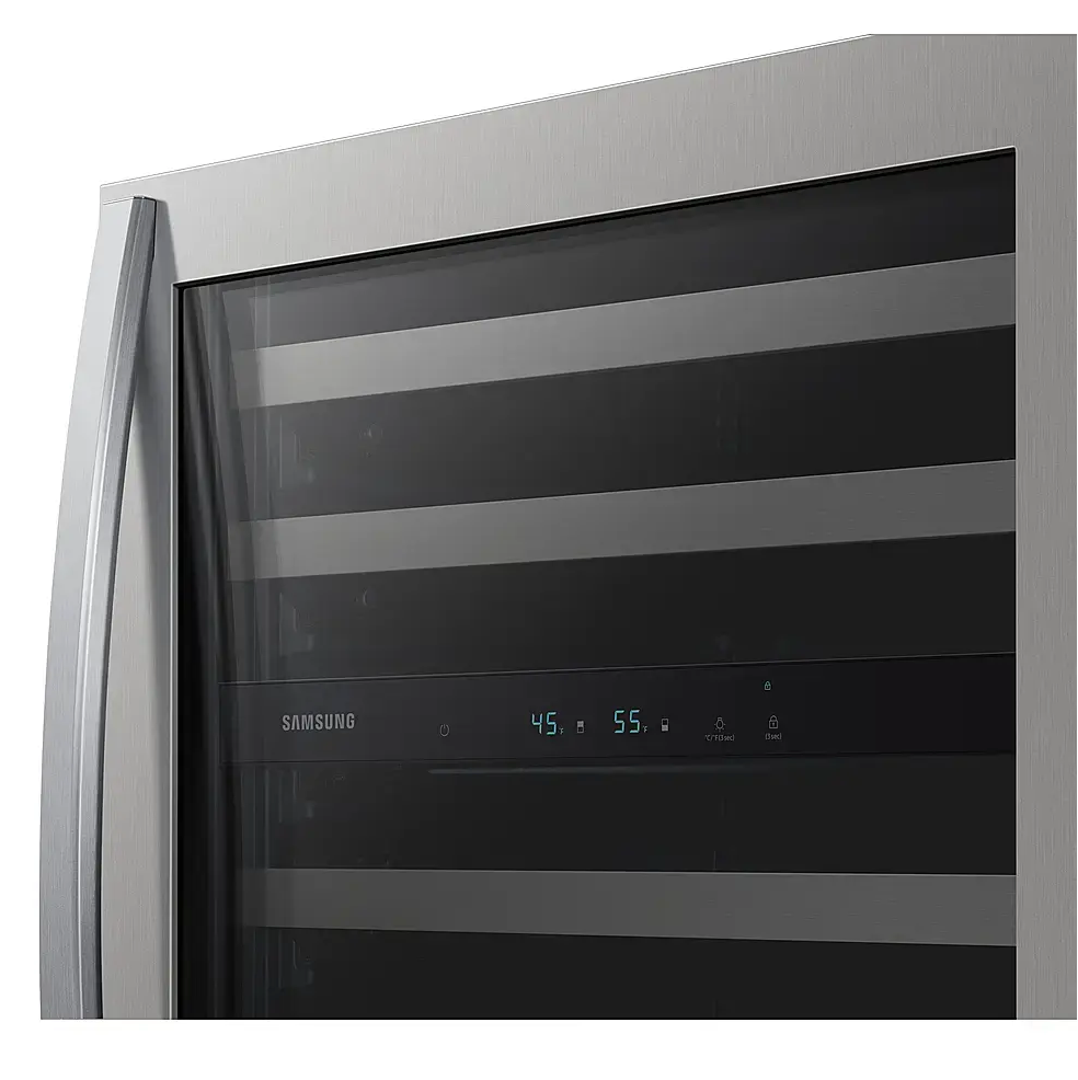 Samsung - 51-Bottle Capacity Wine Cooler - Stainless Steel Model:RW51TS338SR
