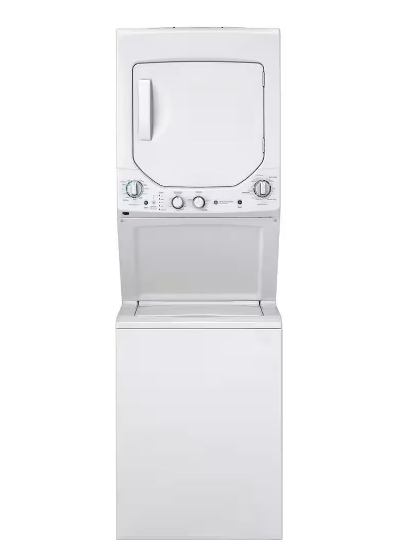 GE 2.3 cu. ft. Washer 4.4 cu. ft. Gas Dryer Combo Model # GUD24GSSMWW