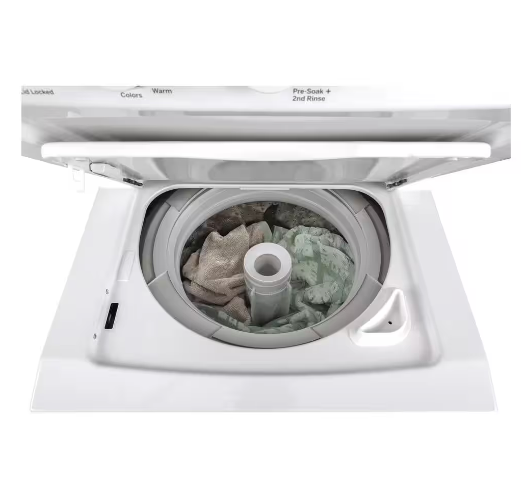 GE 2.3 cu. ft. Washer 4.4 cu. ft. Gas Dryer Combo Model # GUD24GSSMWW