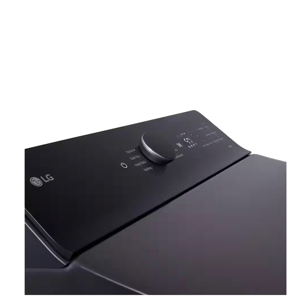 LG 7.3 cu. ft. Vented SMART Gas Dryer in Matte Black with EasyLoad Door and Sensor Dry Technology Model # DLG8401BE