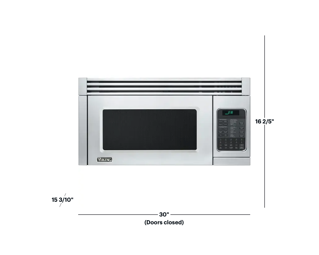 Viking - 5 Series 1.1 Cu. Ft. Convection Over-the-Range Microwave with Sensor Cooking - Stainless Steel Model:VMOR506SS