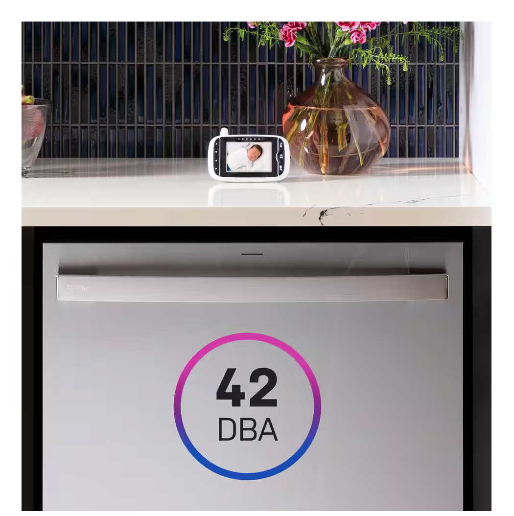 GE Profile 24 in. Built-In Top Control Dishwasher in Fingerprint Resistant Stainless w/Stainless Tub 42 dBA Model # PDT755SYVFS