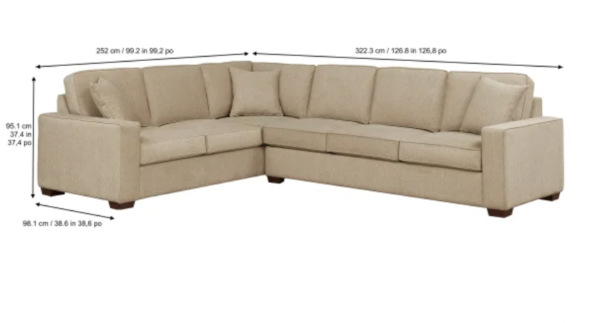 Synergy Home Furnishings Clearmont Fabric Sectional