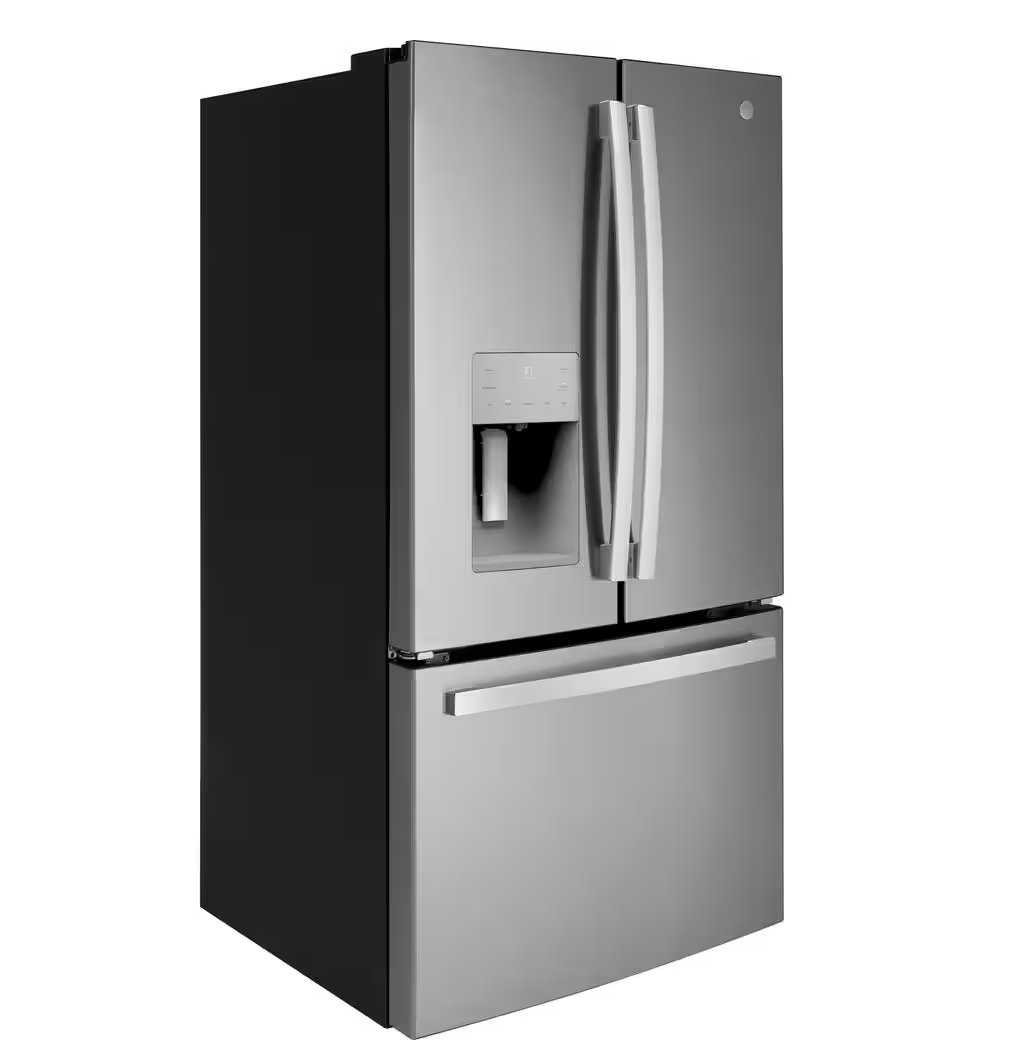 GE 25.6 cu. ft. French Door Refrigerator in Fingerprint Resistant Stainless Steel Model:GFE26JYMFS