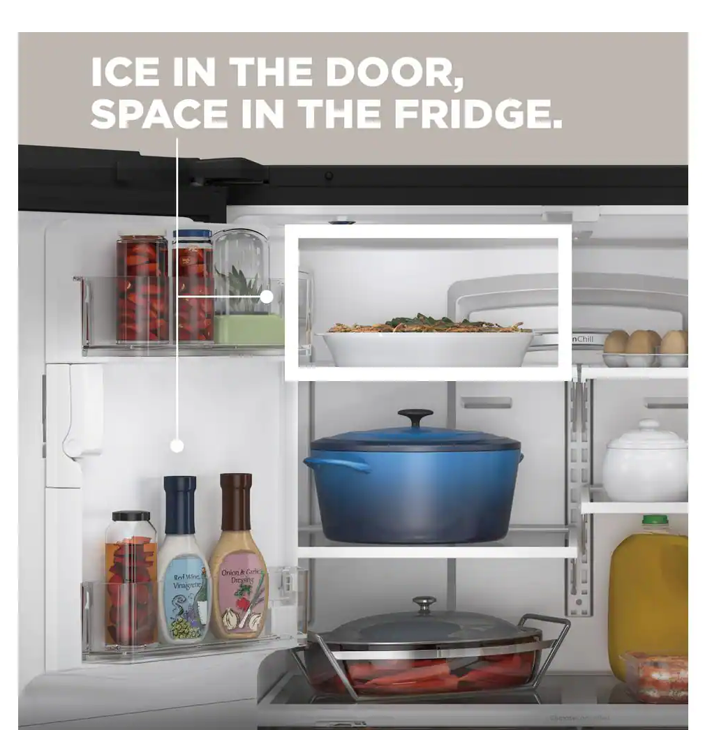 GE 25.6 cu. ft. French Door Refrigerator in Fingerprint Resistant Stainless Steel Model:GFE26JYMFS