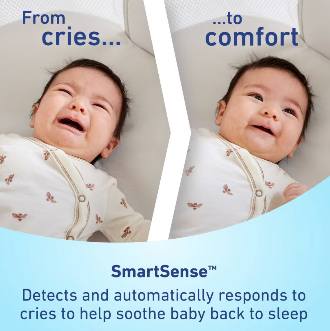 Graco SmartSense Soothing Baby Bassinet - Luna